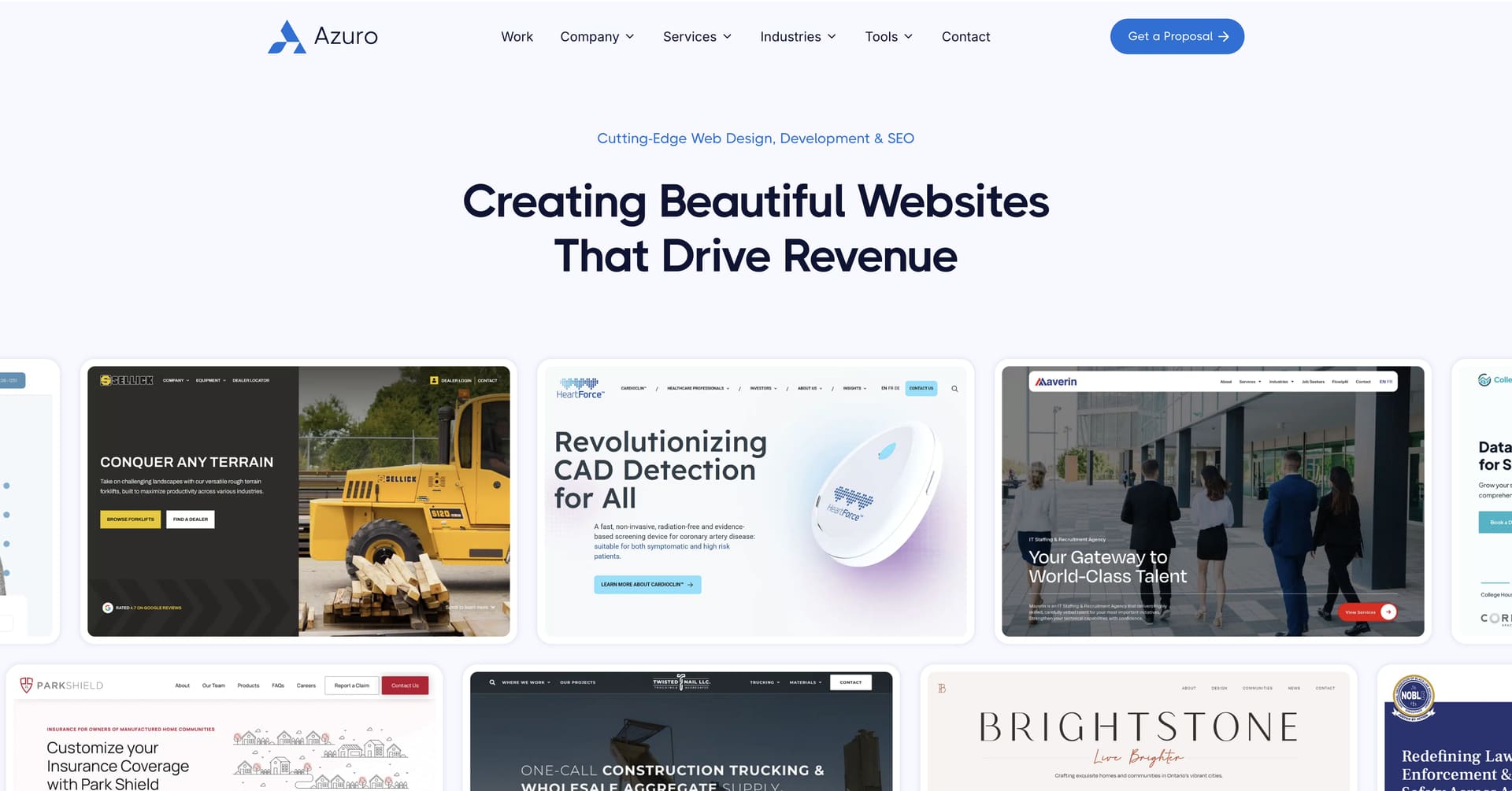 Azuro Digital Website