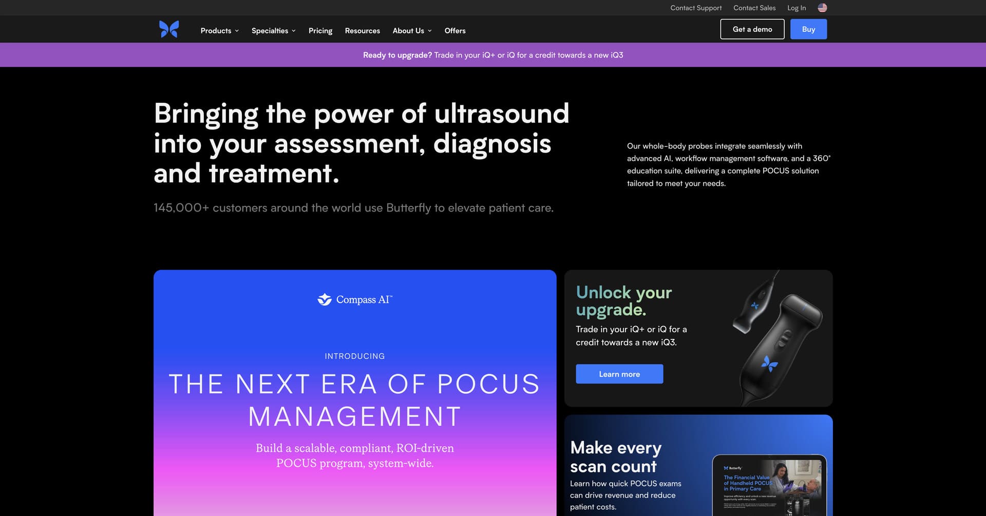 Butterfly Network Website