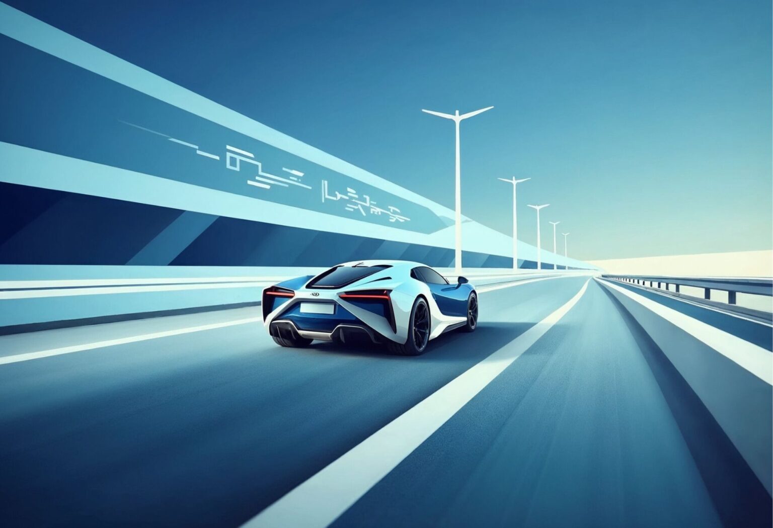 Car Driving Down Highway