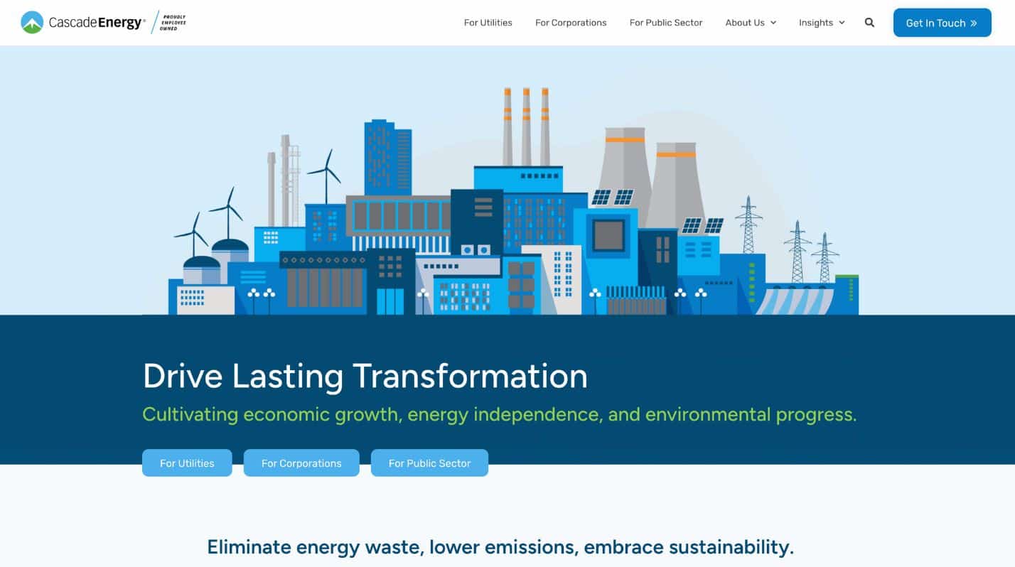 Cascade Website Screenshot