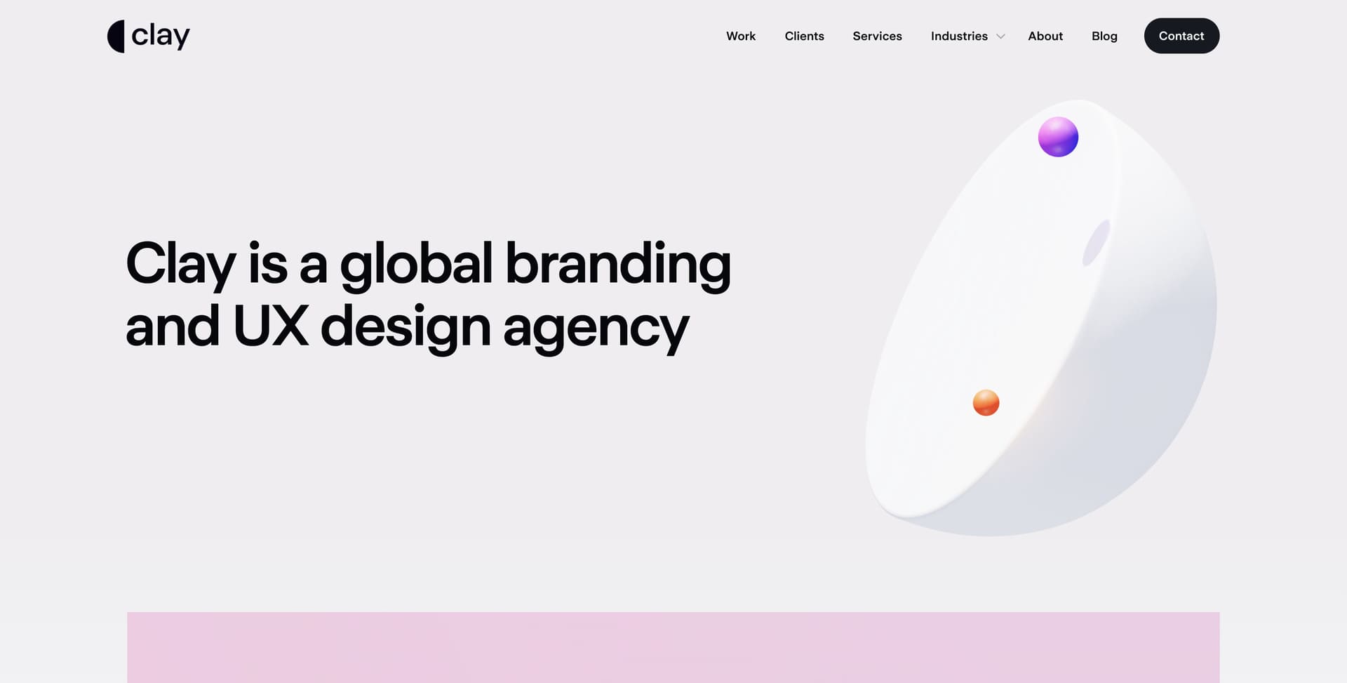 Clay Website Screenshot