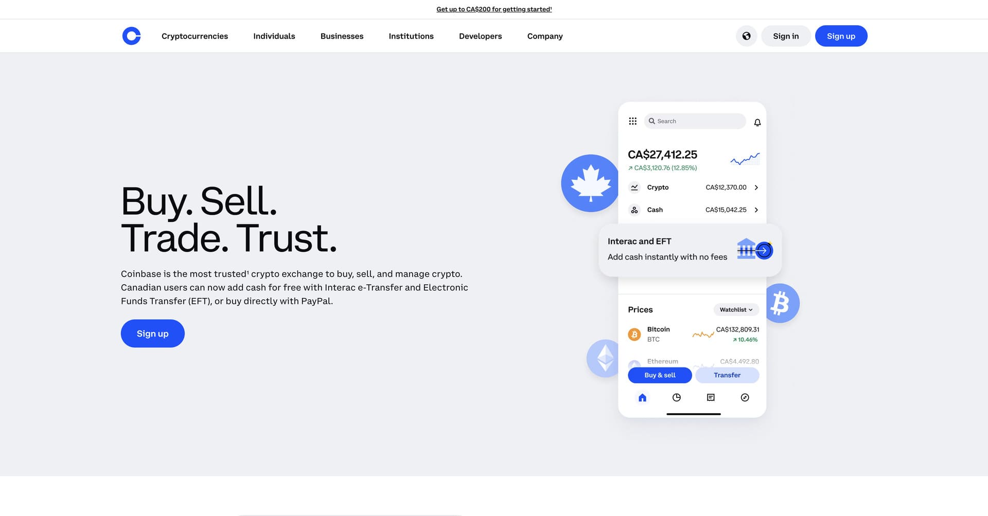 Coinbase Website