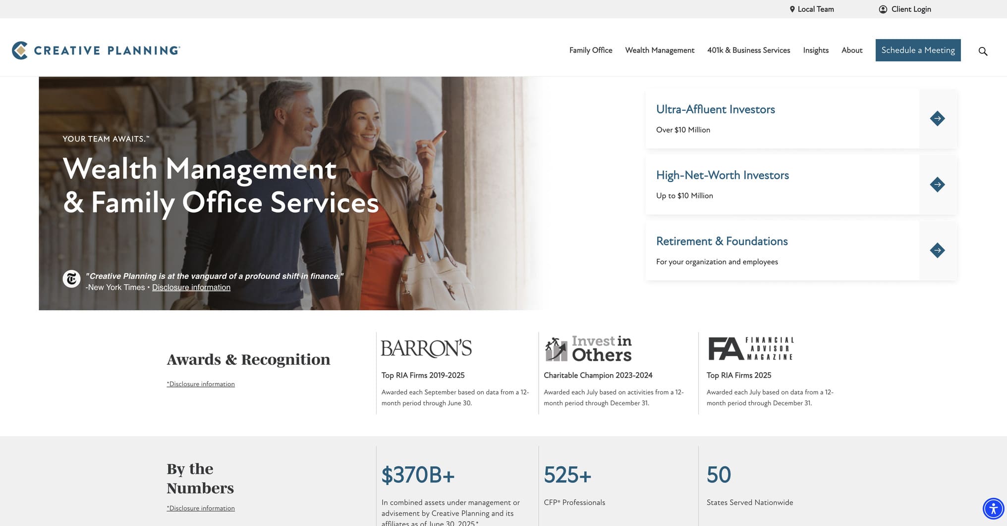 Creative Planning Website