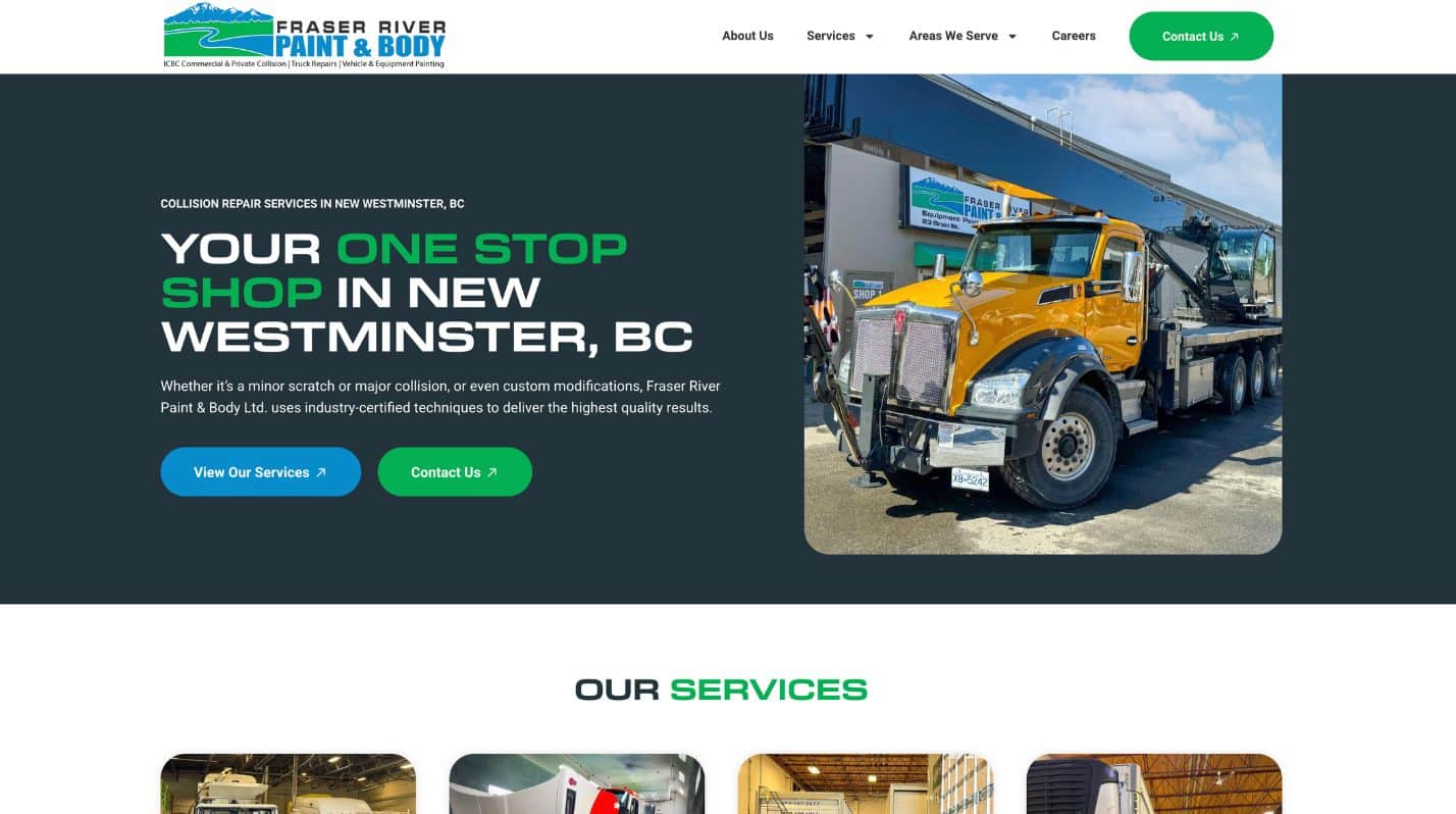 Fraser River Website Screenshot