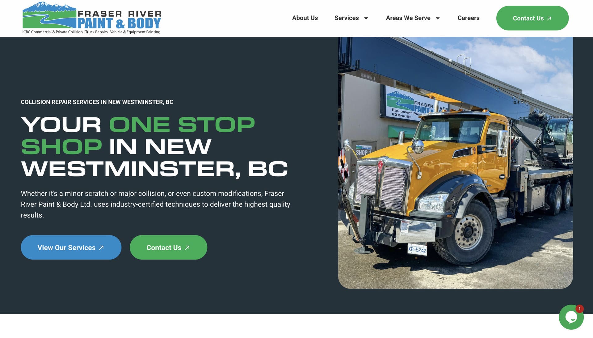 Fraser River Paint and Body Website
