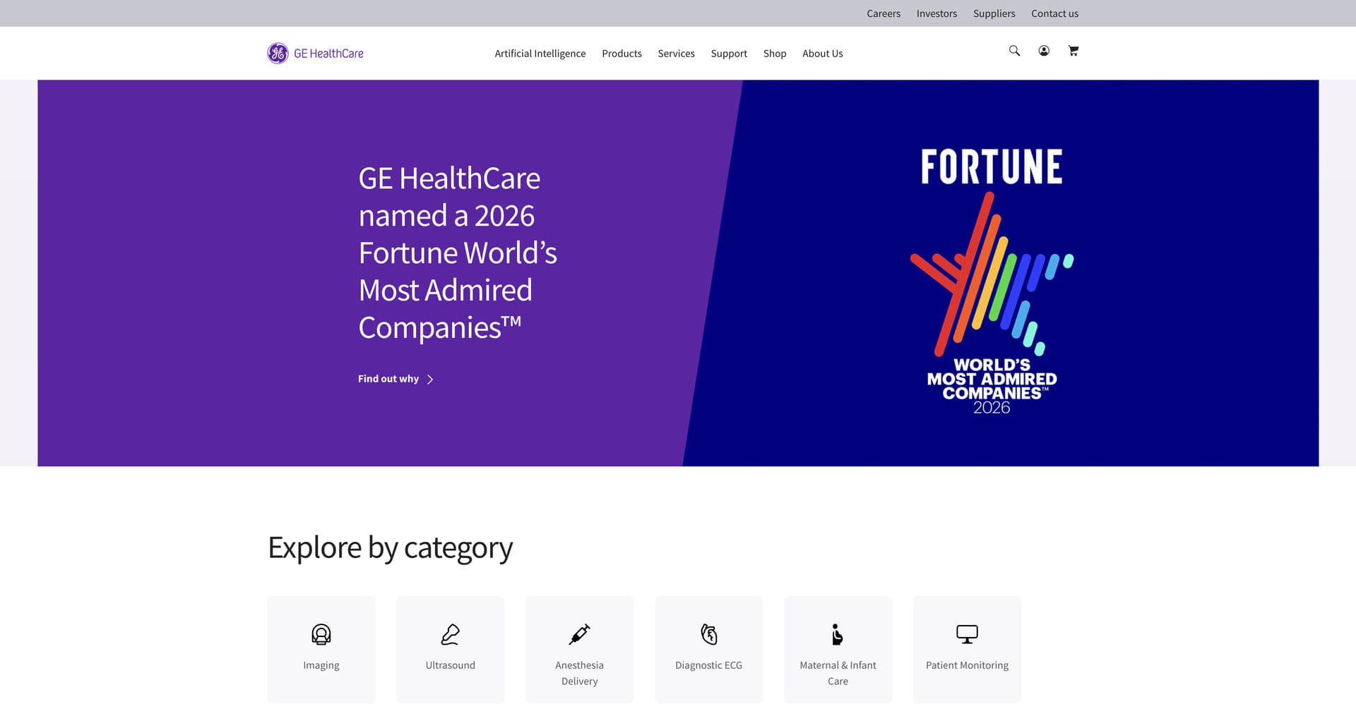 GE Healthcare Website