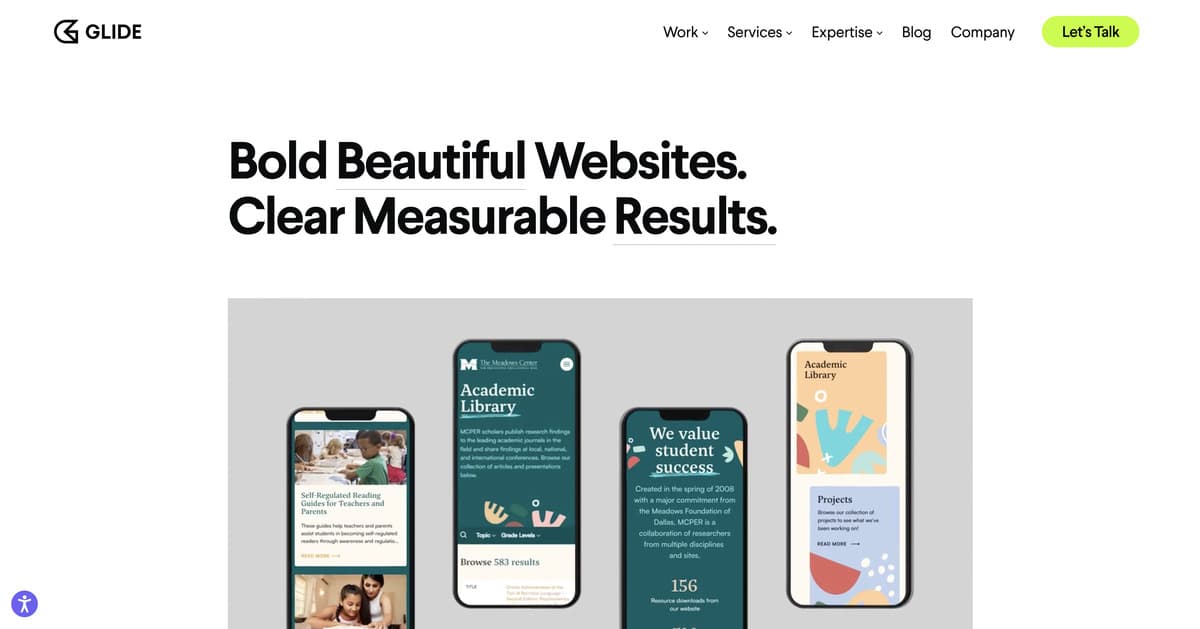 GLIDE Website Screenshot