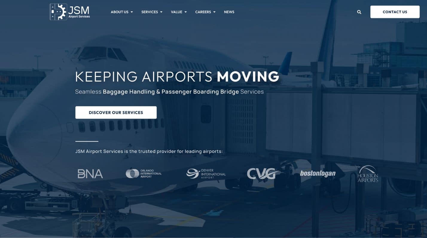 JSM Website Screenshot