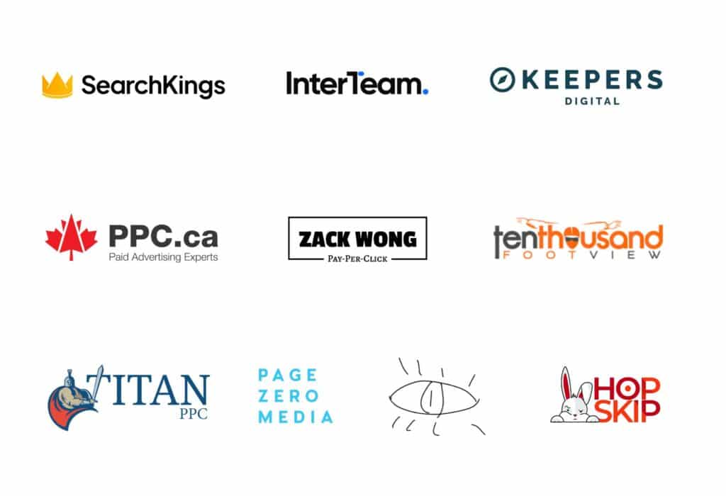 Logos of the 10 Best PPC Agencies in Canada