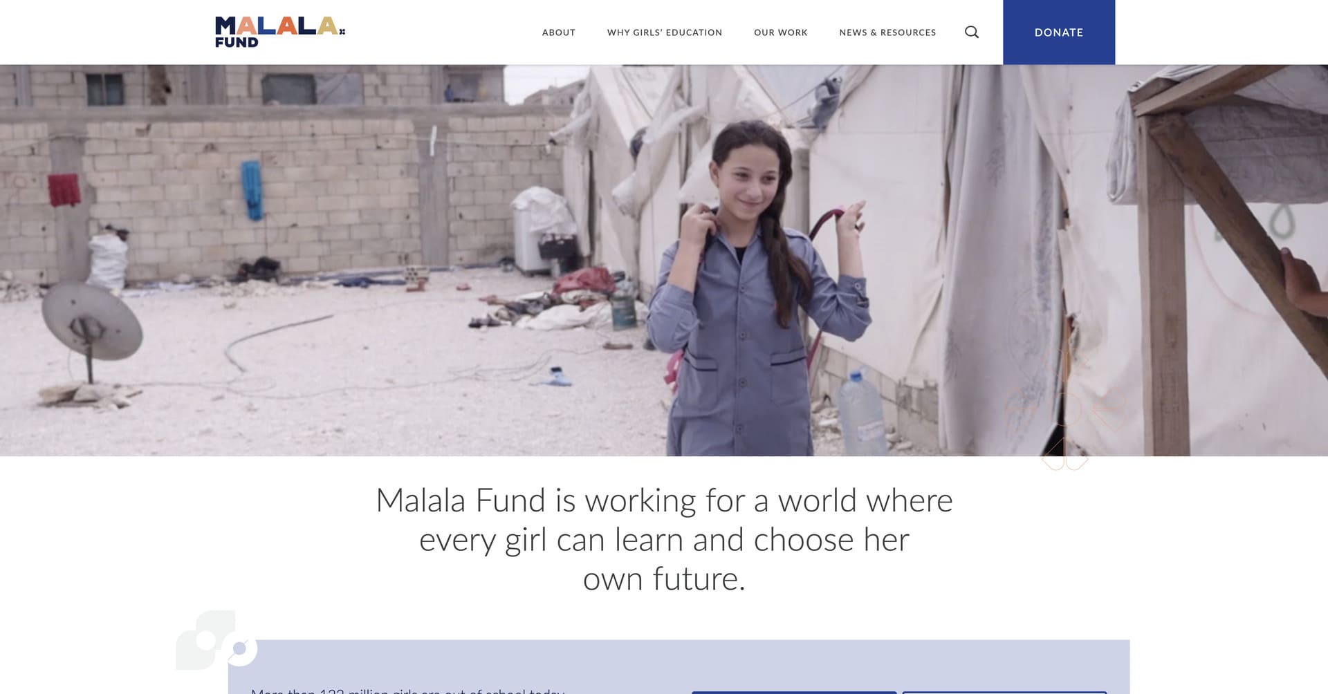 Malala Fund Website