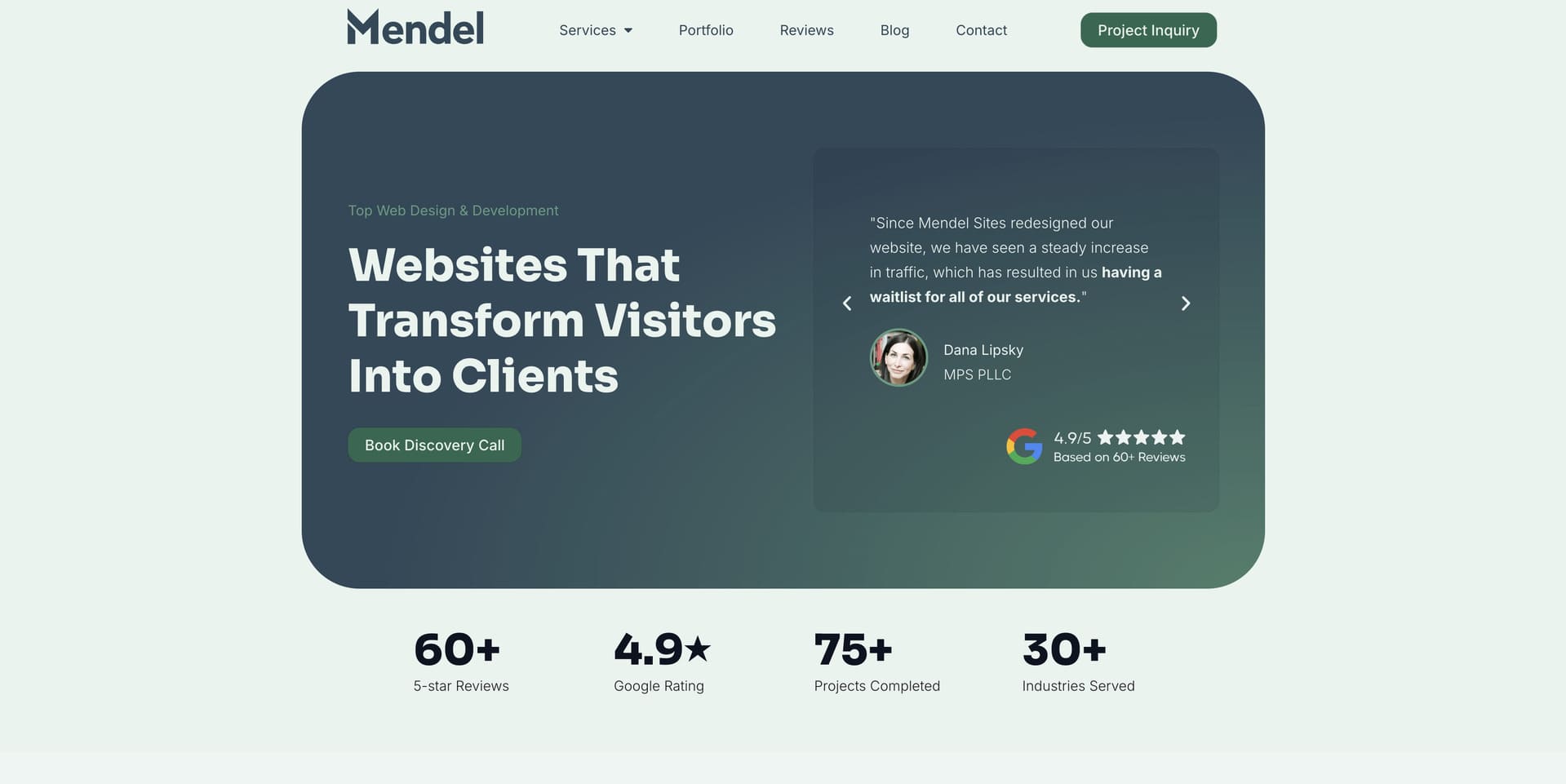 Mendel Sites Website