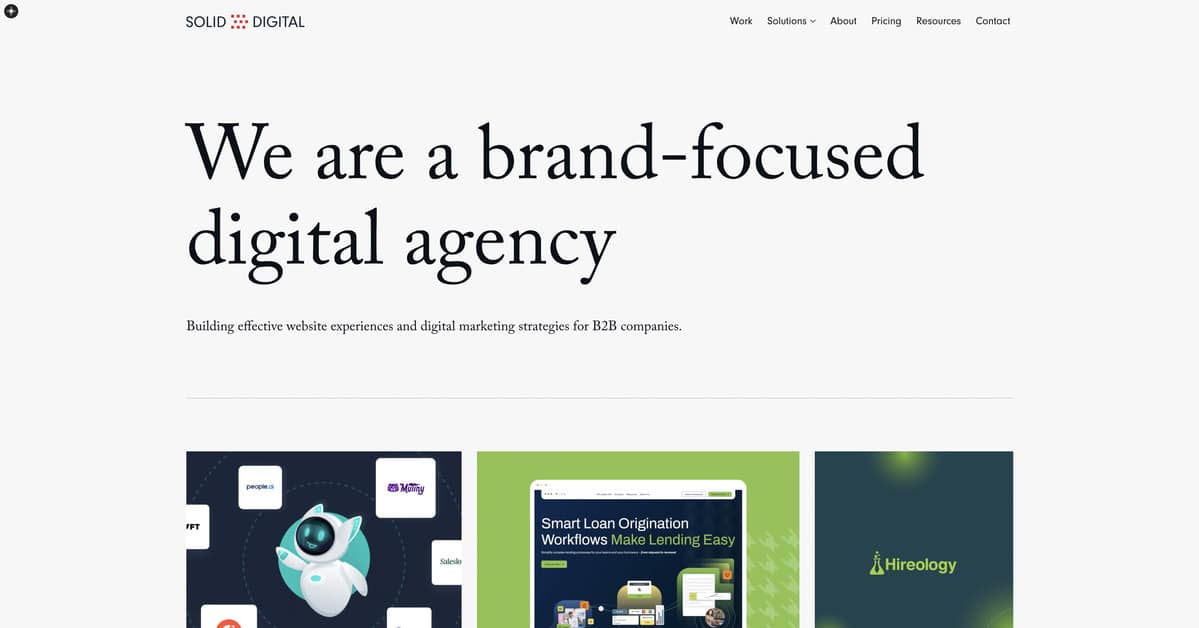 Solid Digital Website Screenshot