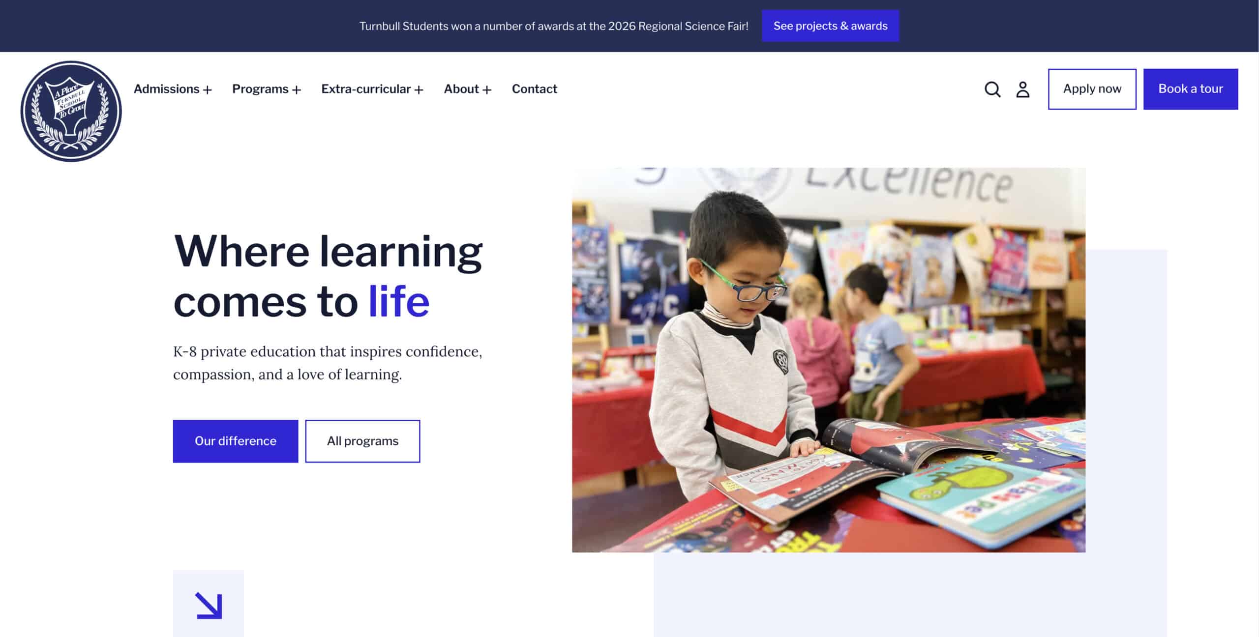 Turnbull Website Screenshot
