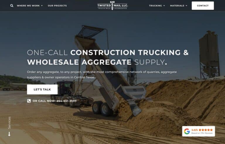 Twisted Nail Website Screenshot