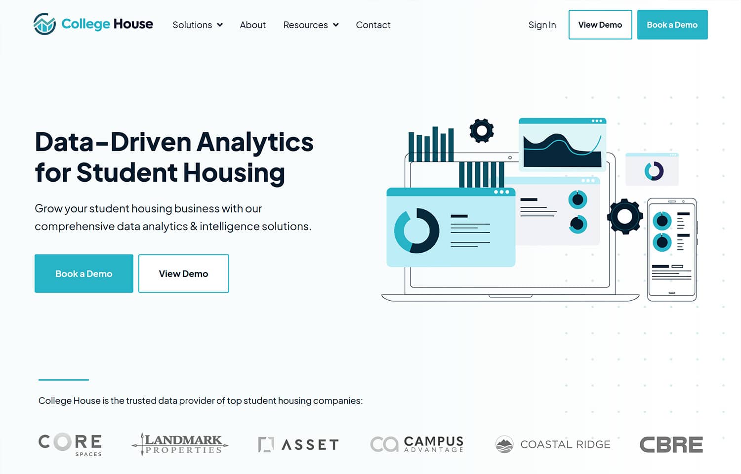College House Website Screenshot