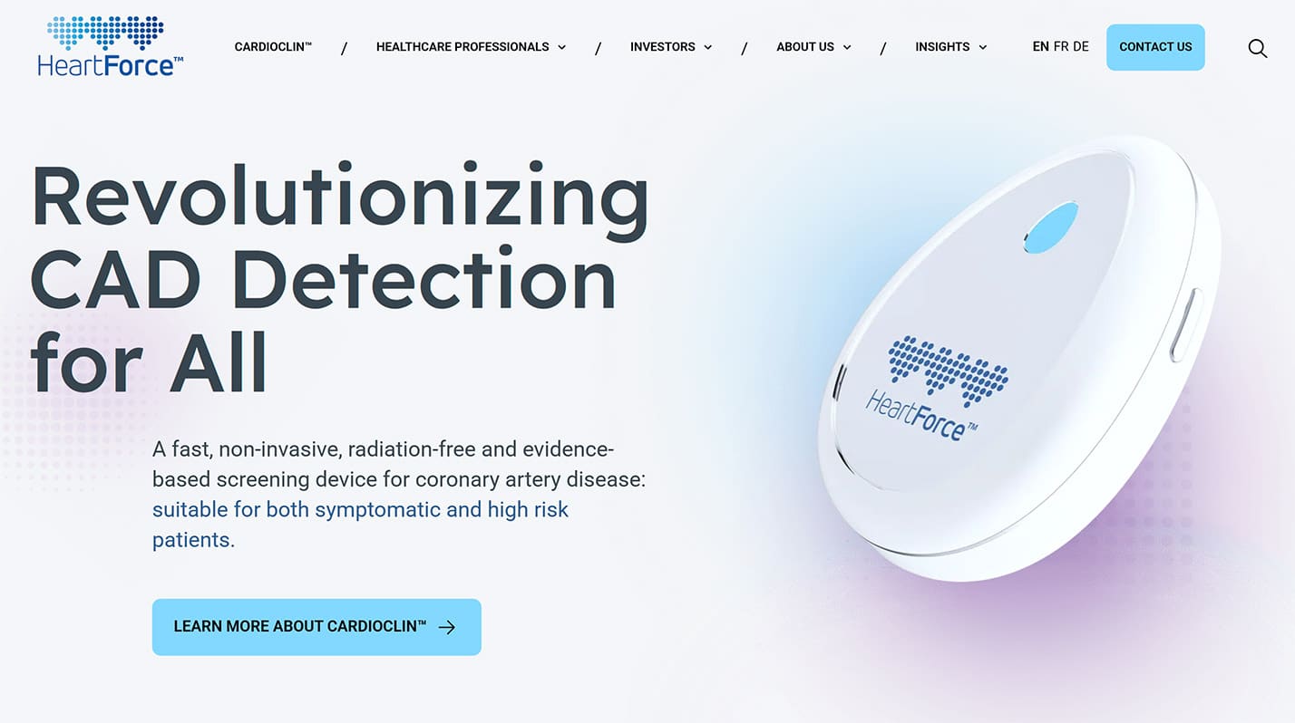 HeartForce Website Screenshot