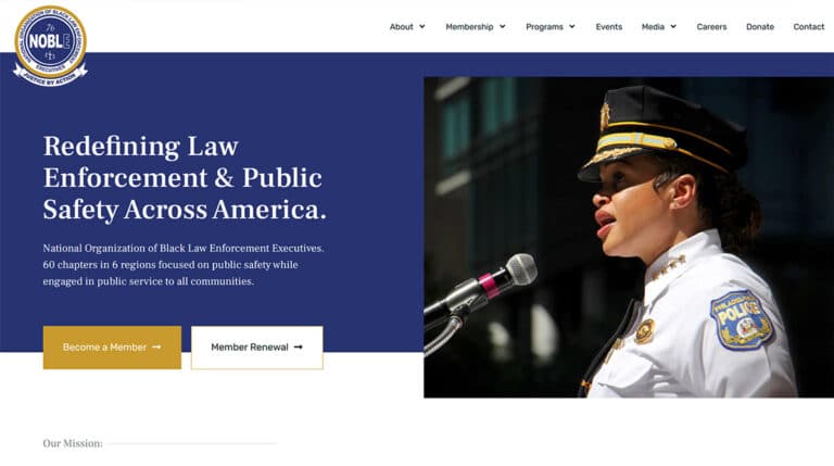 NOBLE Website Screenshot