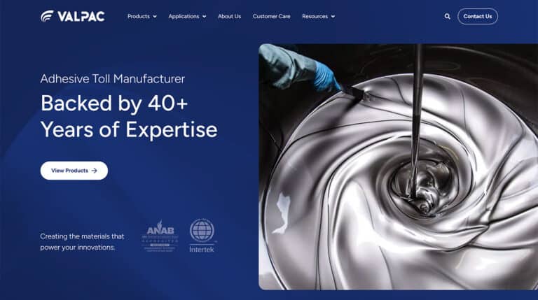 Valpac website screenshot