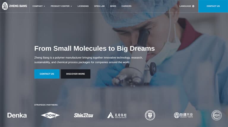Zheng Bang Website Screenshot